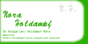 nora holdampf business card
