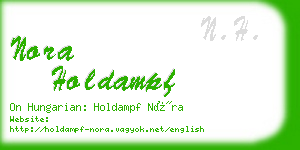 nora holdampf business card